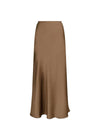 Vicky Heavy Sateen Skirt - Dark Taupe-Skirts-Neo Noir-Butler Loftet