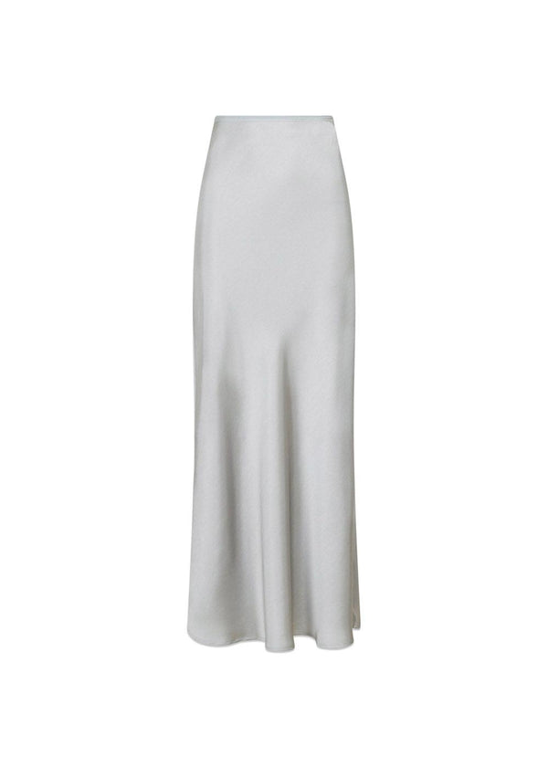 Vicky Heavy Sateen Skirt - Silver-Skirts-Neo Noir-Butler Loftet
