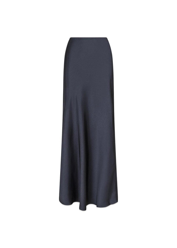 Vicky Heavy Sateen Skirt - Steel Grey-Skirts-Neo Noir-Butler Loftet