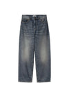 W Brandon Pant - Blauw Gedragen Gebruikte Wash-Jeans-Carhartt WIP-Butler Loftet