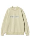 W Carhartt Sweat - Beryl / Frosted Blue-Sweatshirts-Carhartt WIP-Butler Loftet