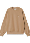 W Casey Sweatshirt - Peanut / Zilver-Sweatshirts-Carhartt WIP-Butler Loftet