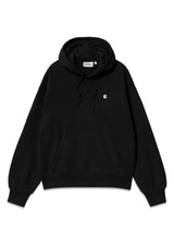 W Casey Sweatshirt met capuchon - Zwart / Zilver-Hoodies-Carhartt WIP-Butler Loftet