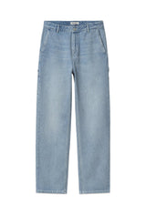 Carhartt WIP's W' Pierce Pant - Blue Stone Bleached No Length. Køb jeans her.