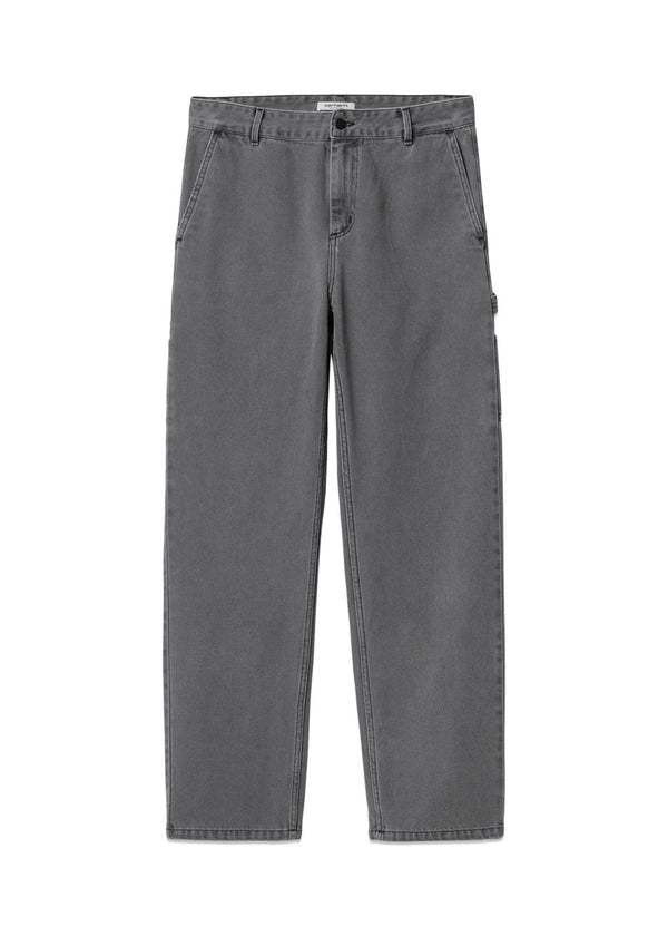 Carhartt WIP's W' Pierce Pant Straight - Black Stone gebleekt. Koop hier een broek.