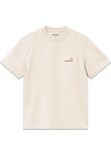 W S/S American Script T-Shirt - Moonbeam-T-shirts-Carhartt WIP-Butler Loftet