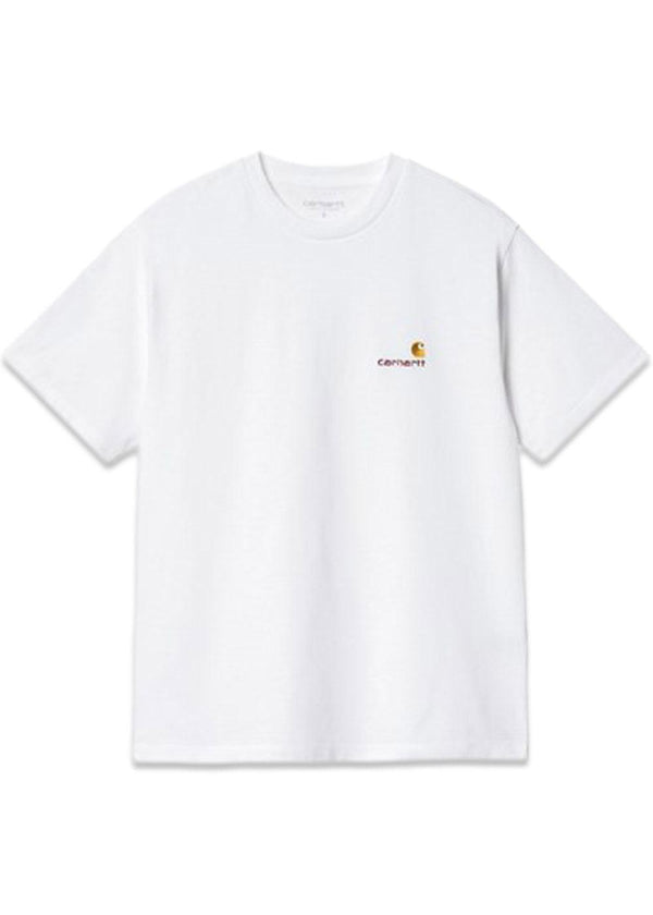 W S/S American Script T-shirt - Wit-T-shirts-Carhartt WIP-Butler Loftet