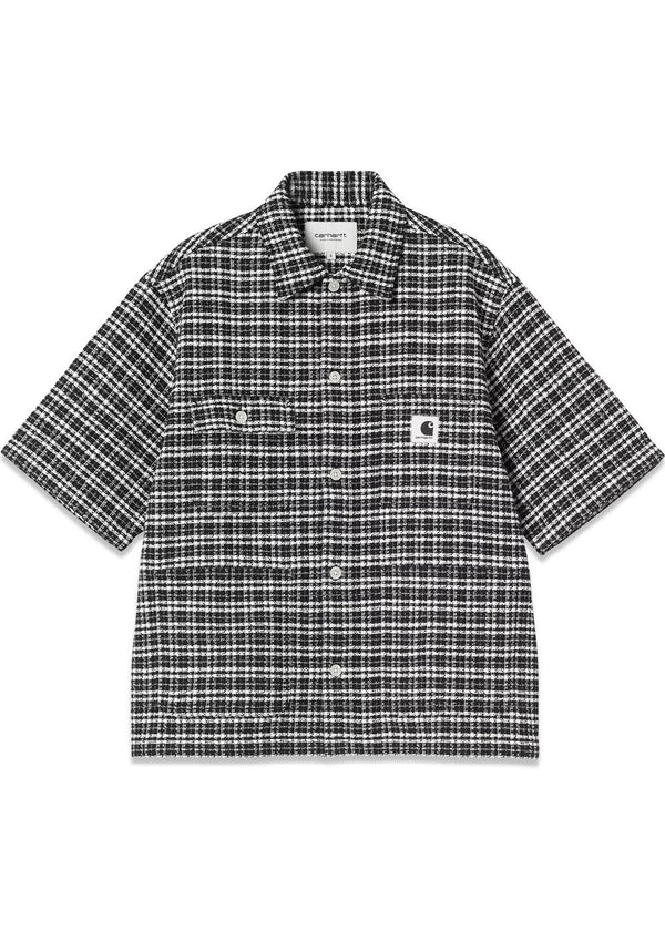 W S/S Michigan overhemd - Kander-ruit, zwart-shirts-Carhartt WIP-Butler Loftet