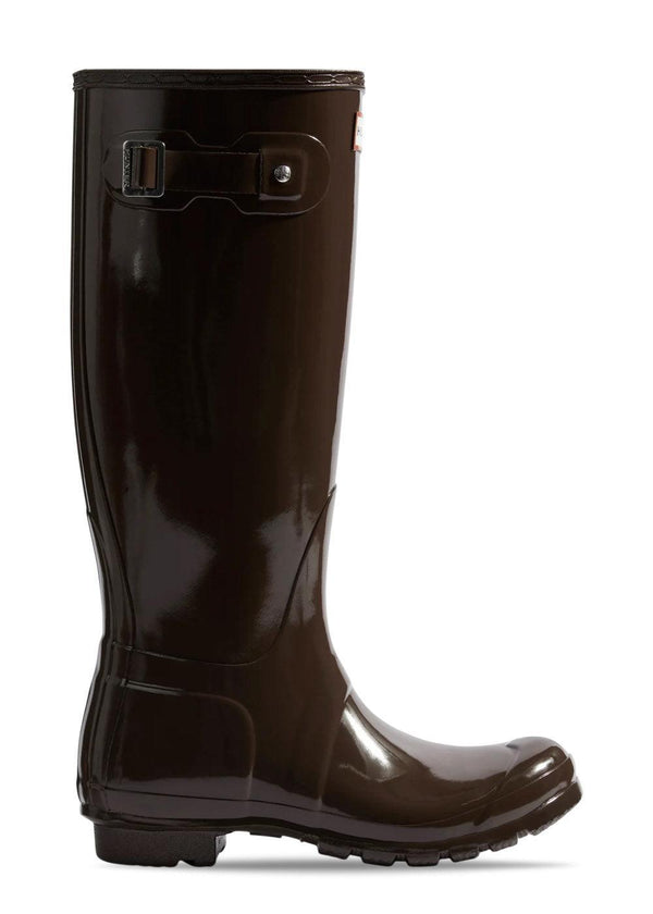 ORIGINELE HOGE GLOSS LAARS VOOR DAMES - Chocoladebruin-Boots-Hunter-Butler Loftet