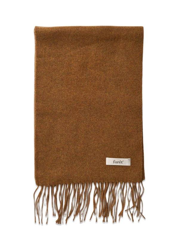 WOLLEN SJAAL - Burnt Khaki-Sjaal-Forét-Butler Loftet