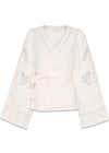 Winfrey Wrap Top - Ecru-Top-Sissel Edelbo-Butler Loftet