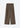 Wool Melange Suiting Twisted Straight Pants - Chocolate Chip