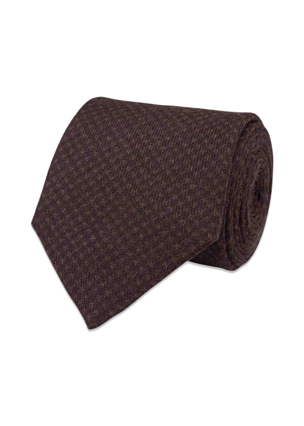Wollen stropdas - Bruin-Accessoires-Portia-Butler Loftet