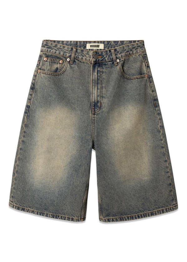 Yuto Aged Shorts - Donkerblauw-Shorts-Woodbird-Butler Loftet
