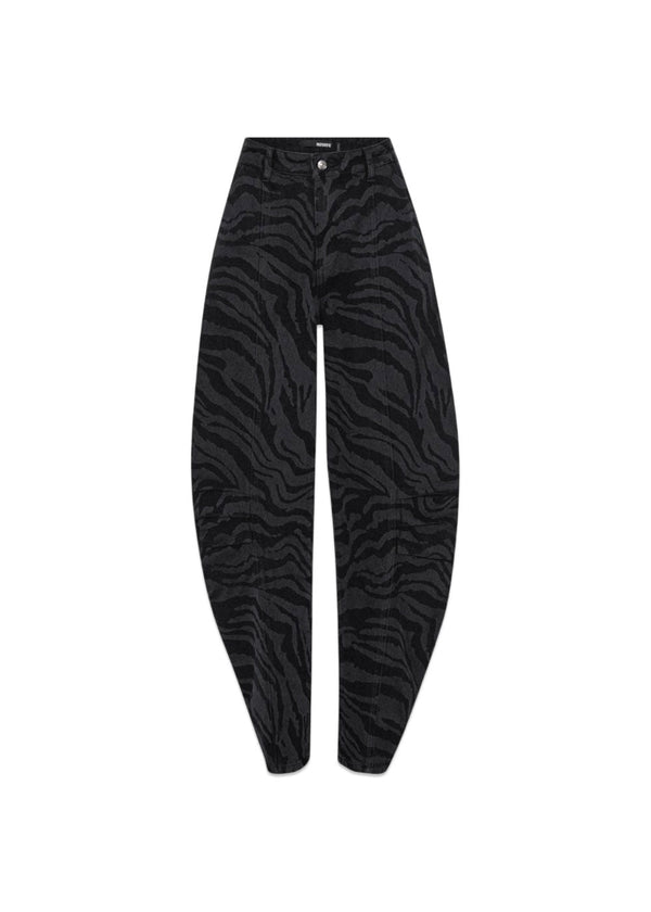 Zebra Twill Cargobroek - Zwart - Washed-Broek-Rotate-Butler Loftet