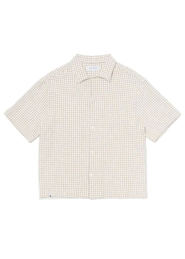 Zed Shirt Ss-Wit/Bruin - White-Shirts-Edwin-Butler Loftet