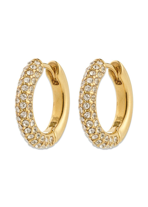 TATUM medium hoops gold-plated - Gold Plated