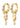 SLOAN earrings gold-plated - Gold Plated