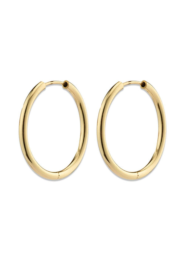 APRIL small hoop earrings gold-plated - Gold Plated