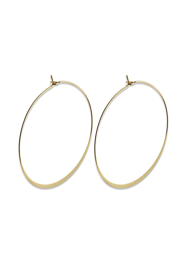 TILLY large hoop earrings gold-plated - Gold Plated