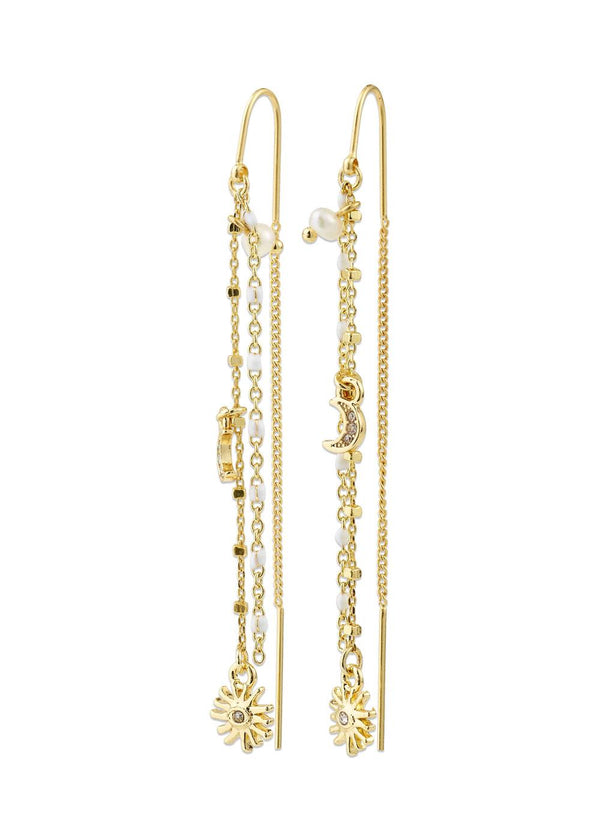 MYLAN chain earrings gold-plated - Gold Plated