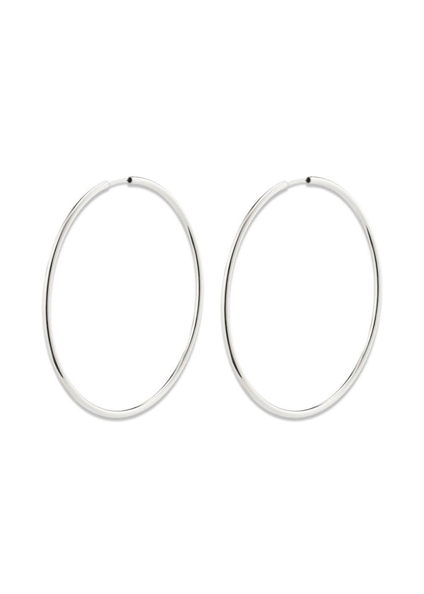 APRIL large hoop earrings silver-plated - Silver Plated