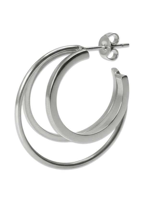 Tripple Olympia Hoop - Silver Stainless Steel