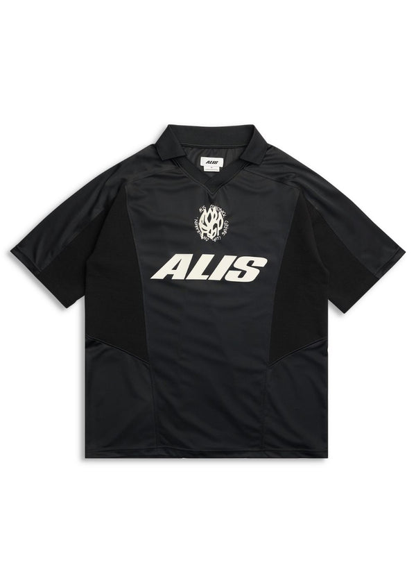 WIZZY POLO JERSEY - Balck + Grey