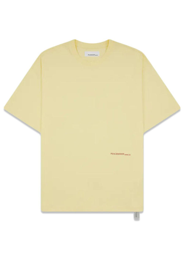 Loose Fit T-Shirt Languages Print - Yellow