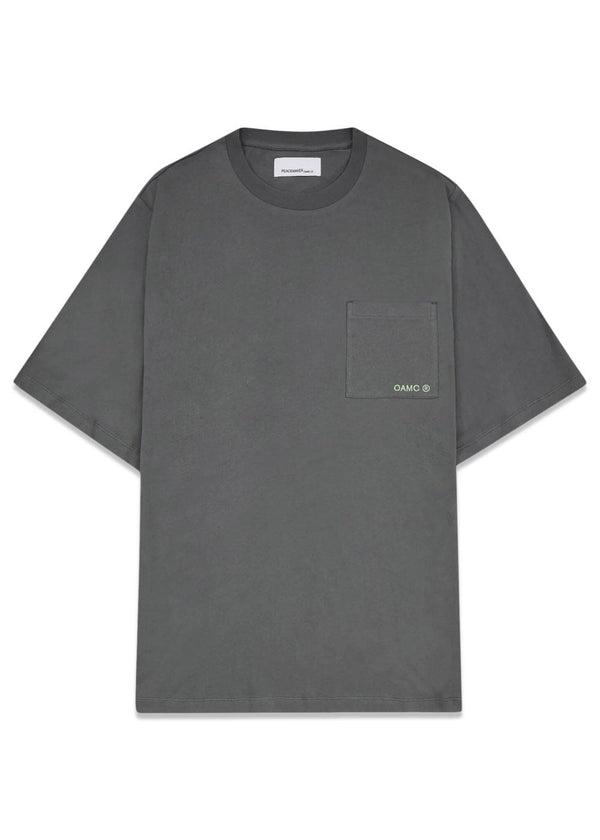 Pocket Tee Stencil Print - Gray