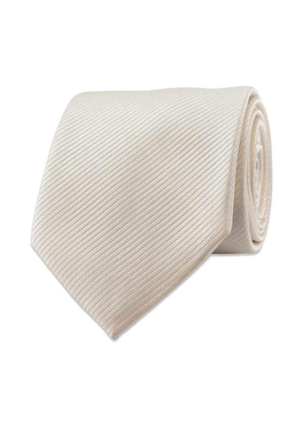 Champagne Solid Silk Tie - Champagne