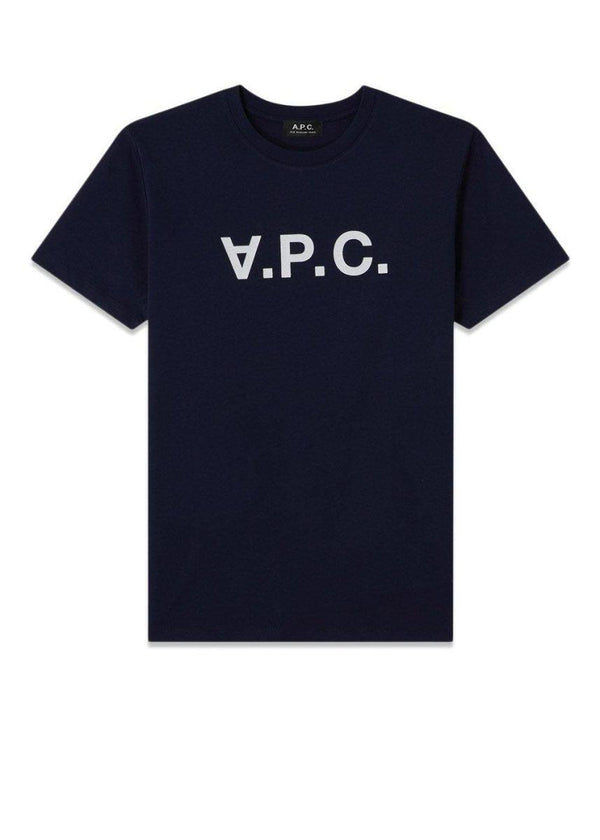 A.P.C's APC Logo Tee - Navy. Køb t-shirts her.