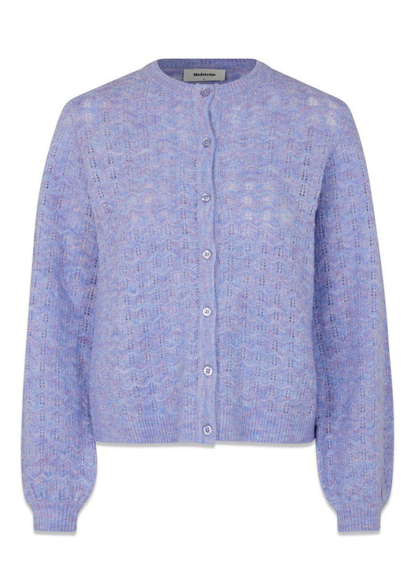 Modströms AlvesMD cardigan - Purple Blossom. Køb strik her.