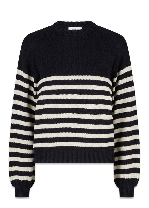 Modströms ArchieMD o-neck - Summer Sand Stripe. Køb strik her.