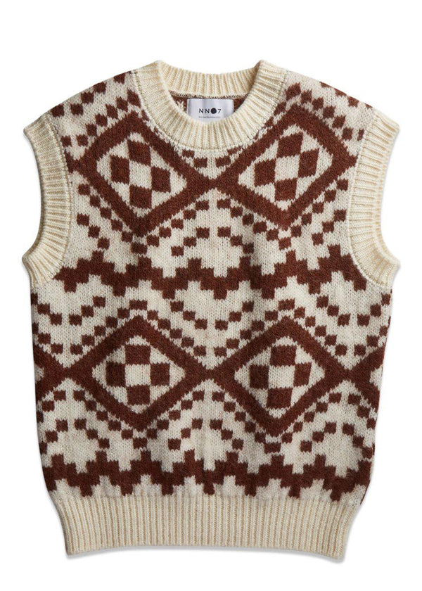 Nn. 07s Aslak Vest 6540 - Mahogany. Køb veste her.