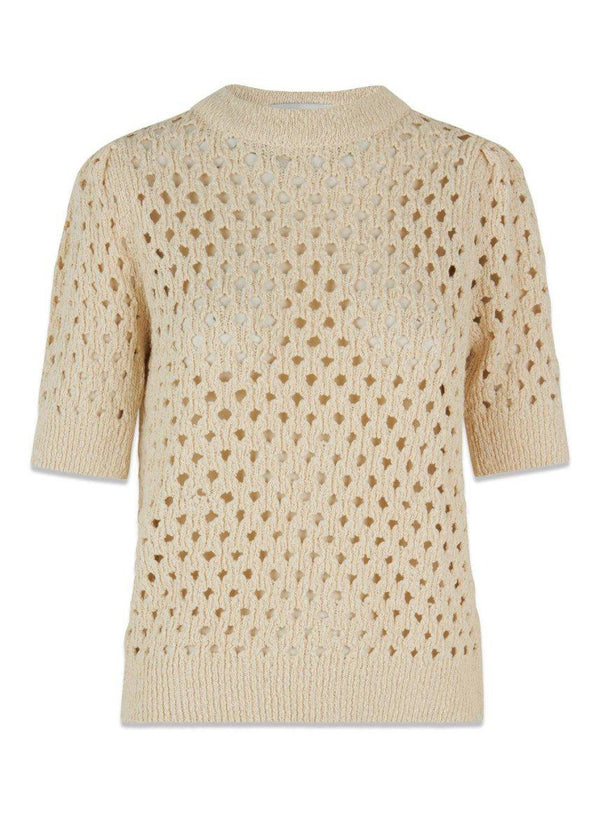 Modströms AuroraMD o-neck - Summer Sand. Køb strik her.