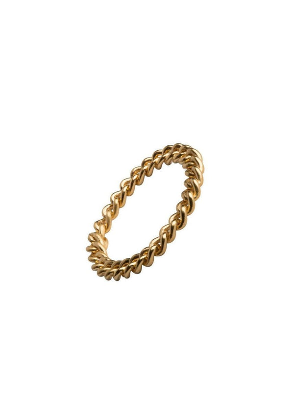 Jane Kønigs BIG CHAIN RING - Guld. Køb ringe her.