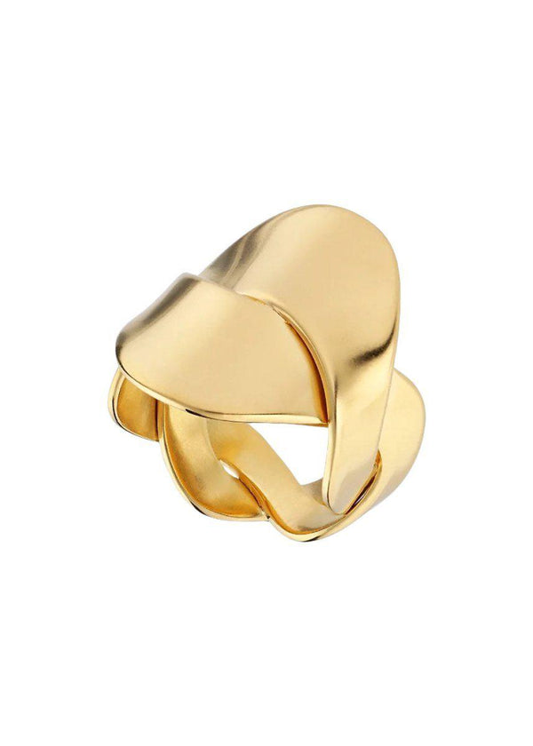 Jane Kønigs Big Wavy Ring - Gold. Køb ringe her.