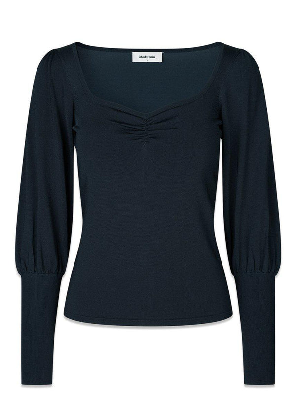 Modströms BilgeMD top - Midnight Blue. Køb strik her.
