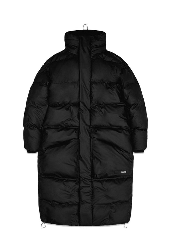 Rains' Block Puffer Coat - Black. Køb regnjakker her.