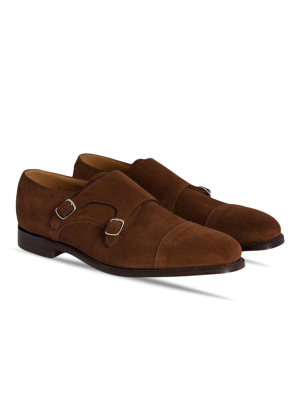 Loakes Cannon Double Monkstraps - Polo Suede. Køb business sko her.