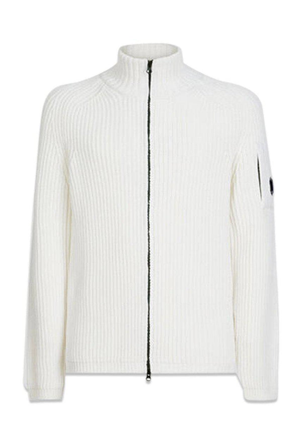 C.P. Companys Cardigan Merino Wool - Gauze White. Køb strik her.