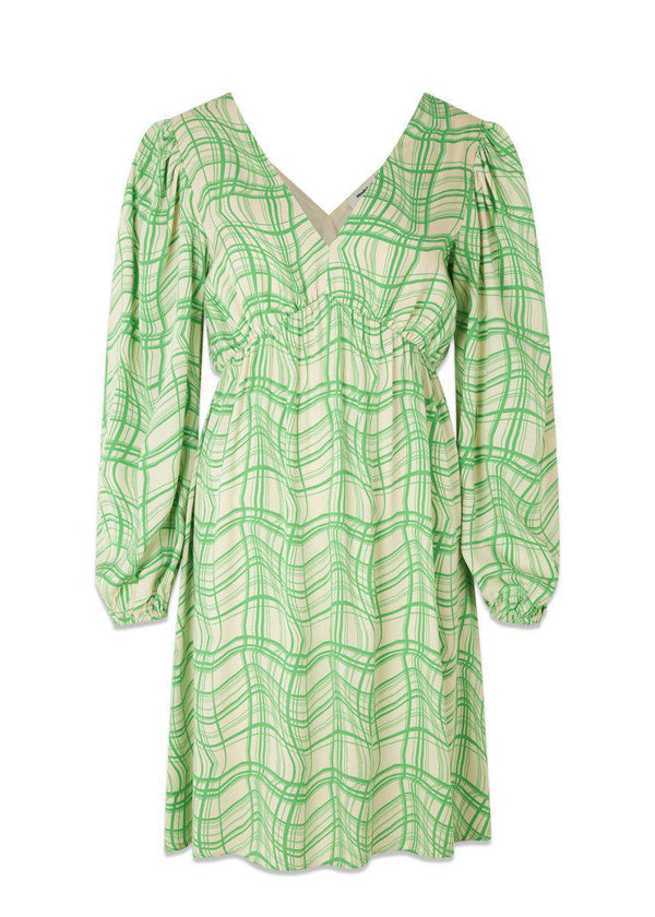 Modströms CarsenMD LS print dress - Distorted Check. Køb kjoler her.