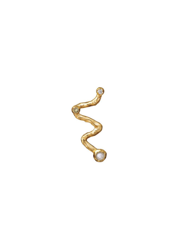 Maanestens Cassiopeia Ørering - Sterling Silver (925) Gold Plated. Køb øreringe her.