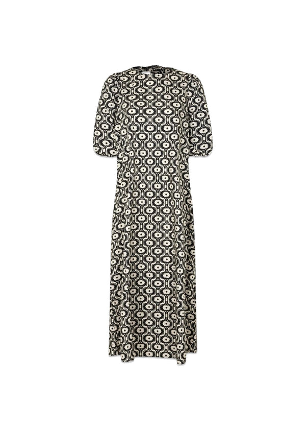 Modströms CoraMD print dress - Seventies Fleur. Køb kjoler her.