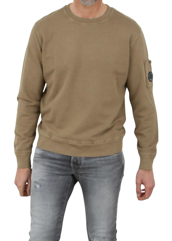 C.P. Companys Crew Neck Cotton Fleece - Lead Grey. Køb sweatshirts her.