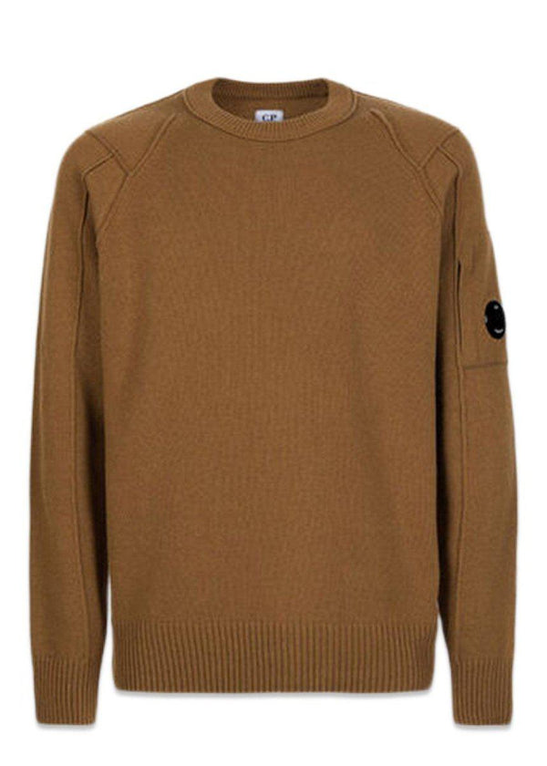C.P. Companys Crew Neck Knitwear - Bronze Brown. Køb strik her.