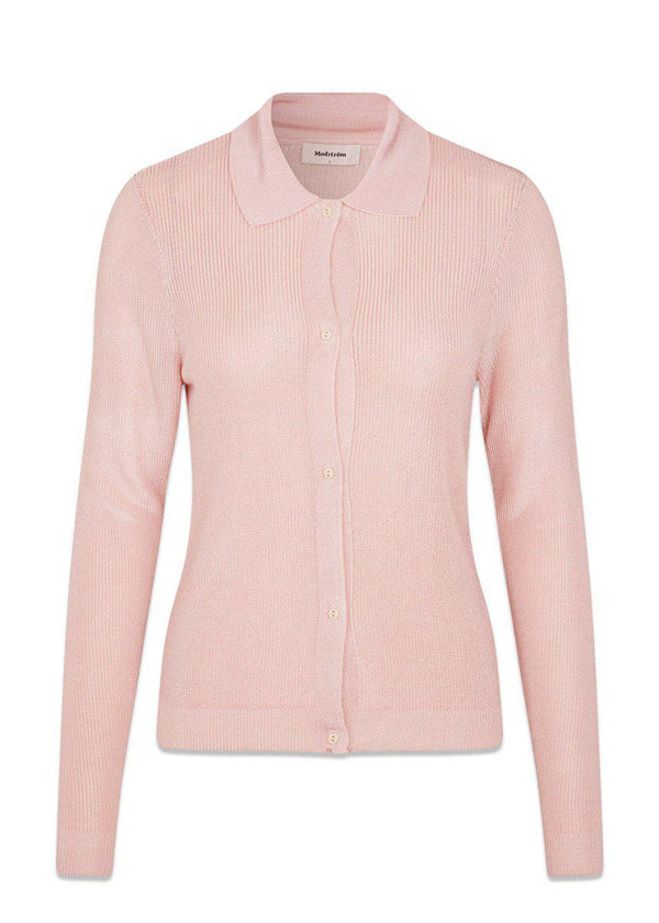 Modströms CynthiaMD cardigan - Dusty Sorbet. Køb strik her.
