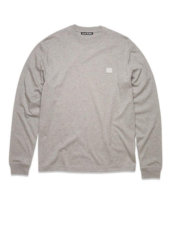 Acne Studios' Eisen Face - Light Grey Melange. Køb sweatshirts her.