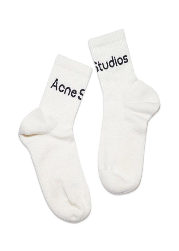 Acne Studios' FN-UX-ACCS000078 - Wit/houtskool. Koop hier sokken/kousen.